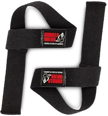 Gorilla Wear, Лямки для тяги на запястья Non-Padded Straps Black