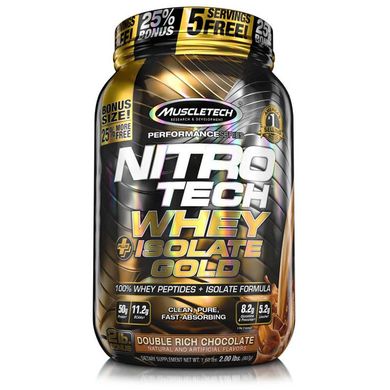 MuscleTech, Протеин Nitro-Tech Whey Plus Isolate Gold, 907 грамм