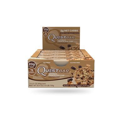 Quest Nutrition, Спортивный батончик Quest Bar, Oatmeal Chocolate Chip