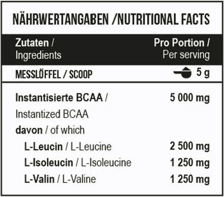 MST Nutrition, Аминокислоты BCAA Zero, 450 грамм (UnflaVored-Без смаку), Без смаку, 450 грам