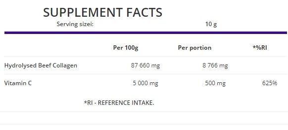 OstroVit, Колаген Collagen + Vitamin C, 200 грам, Персик, 200 грам