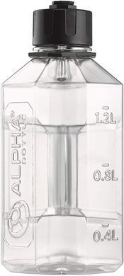 Alpha Designs, Бутылка для воды XL Jug Clear-black, 1600 мл