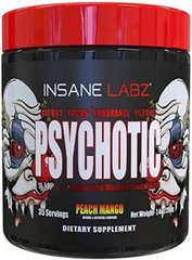 Insane Labz, Предтренік Psychotic with AMPiberry, 210 грам ( Персік-Манго )
