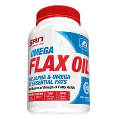 SAN, Omega Flax Oil, 100 капсул
