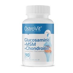 OstroVit, Для суставів і зв'язок Glucosamine MSM Chondroitin, 90 таблеток