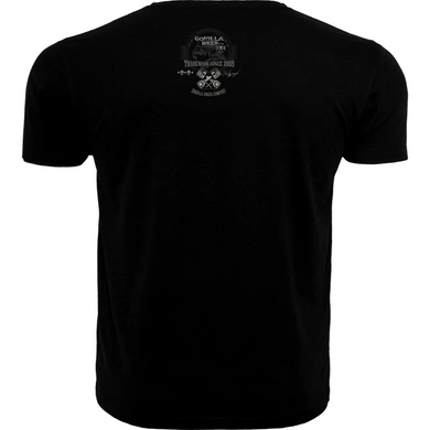 Silberr&uuml;cken T-Shirt &laquo;Gorilla Biker Deal&raquo; (GB78), Frontprint &mdash; Black (L)