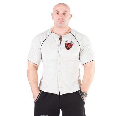Big Sam, Рубашка (3/4 Sleeve Rib Top 2577), серая ( M )