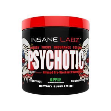 Insane Labz, Предтреник Psychotic with AMPiberry, 208 грамм ( Персик-Манго )