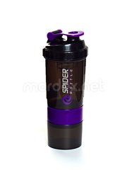 SpiderBottle, Спортивний шейкер Spider Bottle Mini2Go Black/Purple, 650 мл
