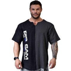 Big Sam, Футболка-Размахайка (Relaxed Fit Training T-Shirt 3247) Сірий\Чорний ( M )