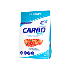 6PAK Nutrition, Углеводы Carbo PAK, 1000 грамм Grapefruit