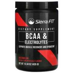 Sierra Fit, BCAA & Electrolytes, 7 G BCAAs, 435 грам Watermelon