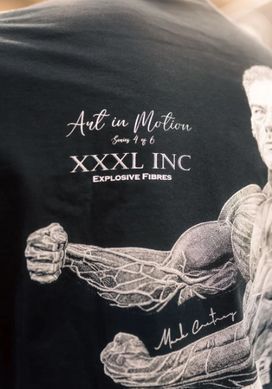 Explosive Fibres, Футболка Art in Motion Series 1/6 Limited Edition Tee Чорна ( XXL )