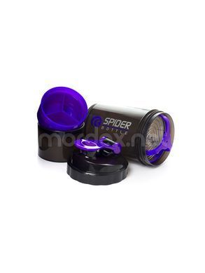 SpiderBottle, Спортивный шейкер Spider Bottle Mini2Go Black/Purple, 500 мл
