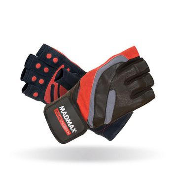 MadMax, Перчатки спортивные (EXtreme MFG 568) Черный\красный (XXL)