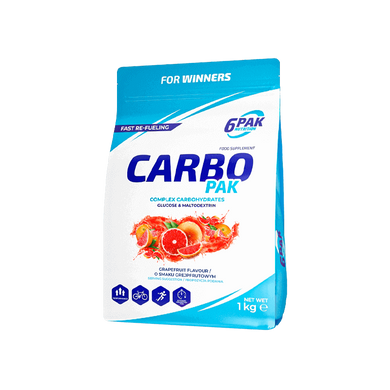 6PAK Nutrition, Вуглеводи Carbo PAK, 1000 грам Grapefruit
