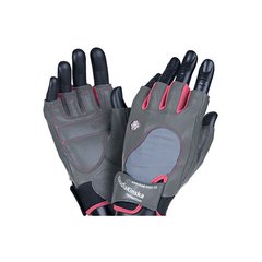 MadMax, Перчатки спортивные женские (Klaudia MFG-920) серый/розовый (L)