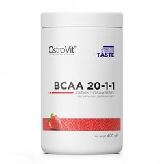 OstroVit, Бцаа BCAA 20-1-1, 400 грам, Полуничний крем, 400 грам