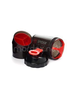 SpiderBottle, Спортивный шейкер Spider Bottle Mini2Go Black/Red, 650 мл