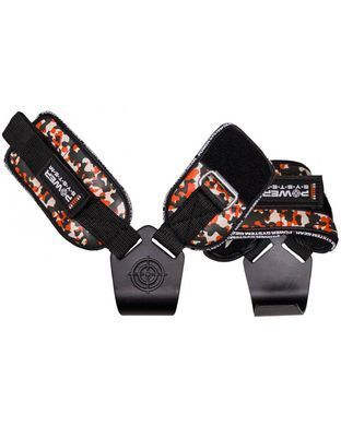 Power System, Гаки для тяги на зап'ястя Hooks CAMO PS-3370 Black-Red , Камуфляж, XL
