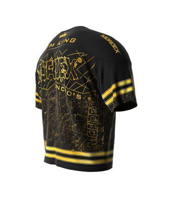 Mordex, Футболка-Розмахайка Rag Top Gym King Legendary(MD5132-2) Чорна\Жовта ( XL )