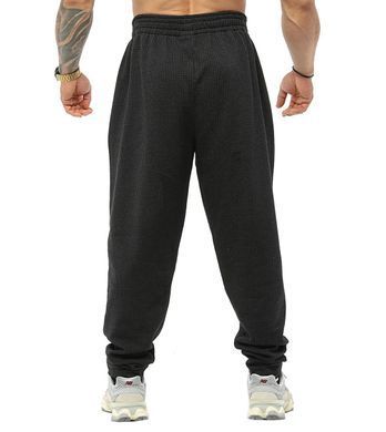 Big Sam чоловічі спортивні штани Loose Fit Textured BGSM PNT1379, чорні (S)