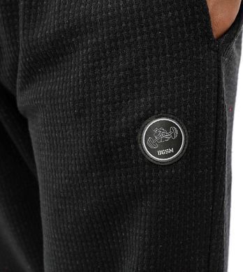 Big Sam чоловічі спортивні штани Loose Fit Textured BGSM PNT1379, чорні (S)
