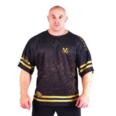 Mordex, Футболка-Розмахайка Rag Top Gym King Legendary(MD5132-2) Чорна\Жовта ( XL )