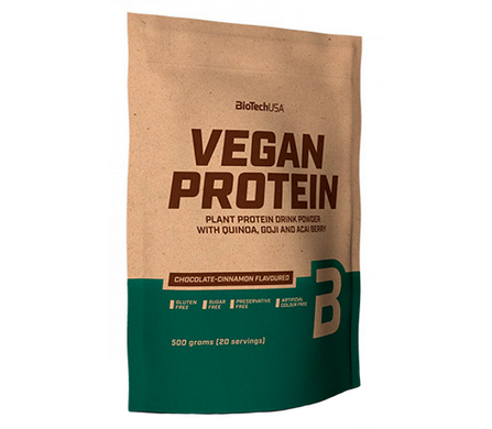 Biotech USA, Протеин Веганский Vegan Protein, 500 грамм chocolate cinnamon