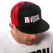 Universal Nutrition, Бейсболка Cap Red Black Snapback Mesh Hat, Черный/красный, One saze, Мужской