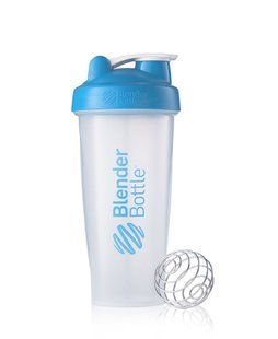 Blender Bottle, Спортивный шейкер Classic Clear/Aqua, 820 мл