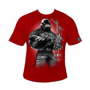 Silberrucken, Футболка GB14 Gorilla Biker Stick красная( M )