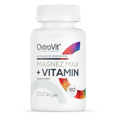 Ostrovit, Magnez Max + Vitamin 60 таблеток, 60 таблеток