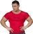Big Sam, Футболка Стрейч (T-Shirt Stretch Shirt Bodybuilding 2571) Красная ( L )