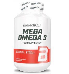 Biotech USA, Риб'ячий жир Omega 3, 180 капсул