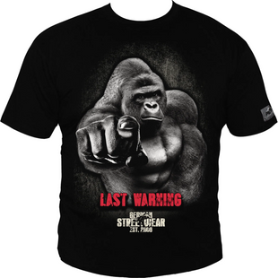 Silberr&uuml;cken Herren T-Shirt (SR158N) &mdash; Black (L)