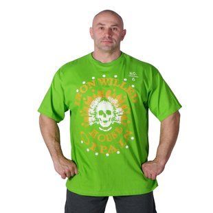 HOP (USA), Футболка Iron Willed Long Oversized T-shirt, Зеленый ( L\XL )