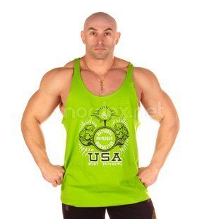 NPC, Майка для бодибилдинга Stringer Tank Top, Зеленая ( L )