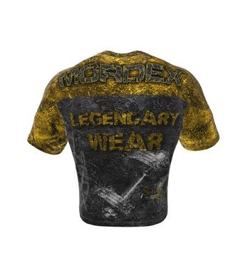 Mordex, Футболка-Розмахайка Gold Legendary Wear (MD7092-1) Темно-сіра-жовта ( XXL )