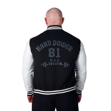 Hard Power College-Jacke &bdquo;Iron Power Wear 81&ldquo; Group &ndash; Black/White (L)