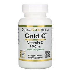 California Gold Nutrition, Вітамін Vitamin C 1000 mg, 60 капсул, 60 капсул