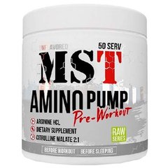 MST Sport Nutrition, Предтреник Amino Pump Pre-Workout, 300 грамм, Без вкуса, 300 грамм