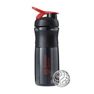Blender Bottle, Спортивный шейкер-бутылка SportMixer Red/Black, 820 мл