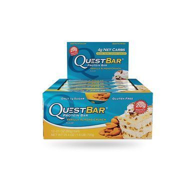 Quest Nutrition, Спортивный батончик Quest Bar, Vanilla Almond Crunch