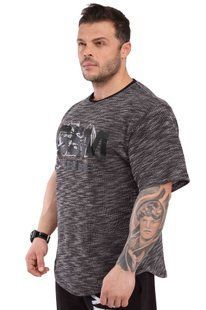 Big Sam, Футболка-Размахайка для бодибилдинга 3312 T-SHIRT Серая ( L )