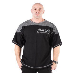 Mordex, Размахайка наружный оверлок Gym Sport Clothes (MD6148-5) Светло серая\черная ( M )