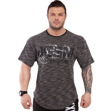 Big Sam, Футболка-Размахайка для бодібілдингу 3312 T-SHIRT Сіра ( L )