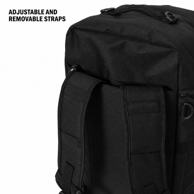 Спортивна сумка Gorilla Wear Cardiff Bag чорна, 36&ndash;55 л