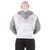 No Limits, Толстовка тепла Mesh Zipped Hoodie(фліс) (MD7424-1), Сіра\Чорна ( M )