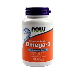 Now Foods, Риб'ячий жир Omega-3, 100 капсул